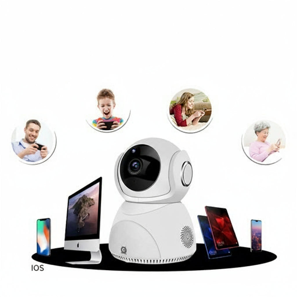 מצלמת HD 1080P מצלמת PTZ אלחוטית פנורמית 360°