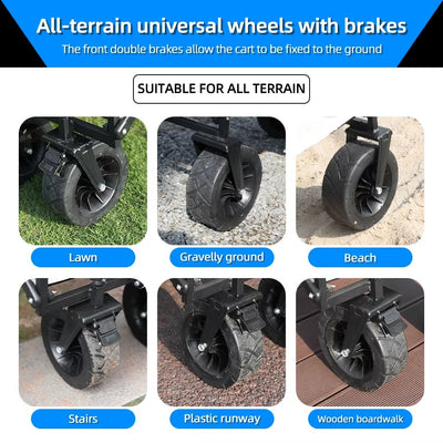 עגלת חוף מתקפלת