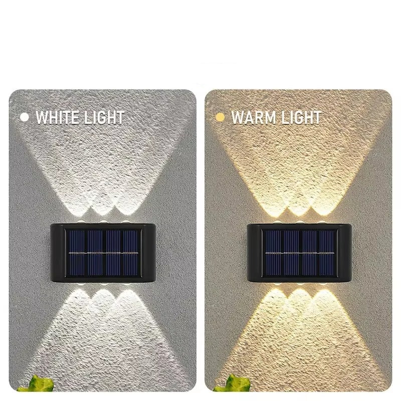 מנורת קיר סולארית לחוץ